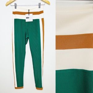 Beach Riot Melinda Leggings High Waist Ribbed Psychedelic Suede Size Medium $128